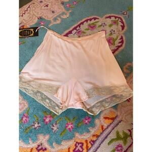 vintage 1930s peach tap shorts jersey 30s lingerie underwear panties med flapper